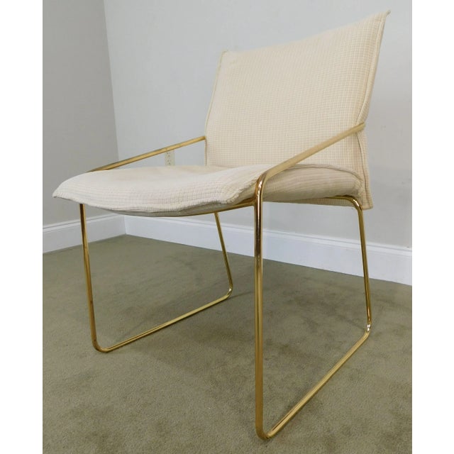 Otto Gerdau Italian Mid-Century Modern Brass Armchairs - a Pair For Sale - Image 9 of 13