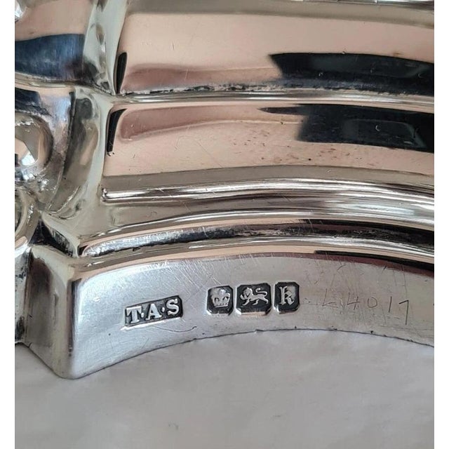 Antique Edwardian Sterling Silver Candelabra by Thomas A. Scott, Sheffield, 1902 For Sale - Image 9 of 13