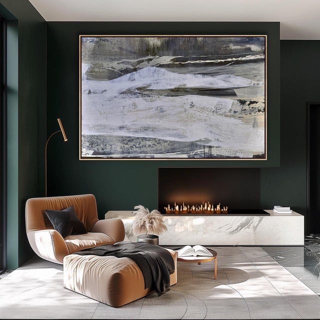 “Mont Blanc” Original Large Scale Abstract Painting For Sale - Image 11 of 11