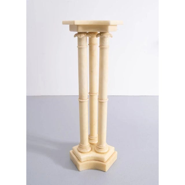 Italian Alabaster Pedestal, 1960s For Sale - Image 10 of 10