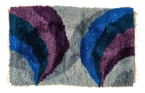 20th Century Modern Scandinavian Rya Rug, 1970s