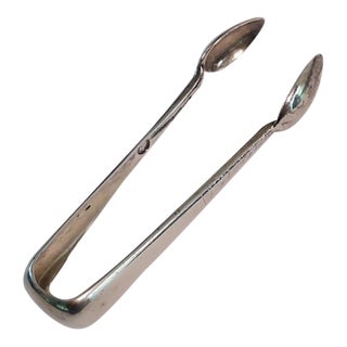 Antique Imperial Russian Pavel Ovchinnikov Silver Sugar Tongs For Sale