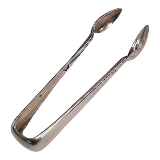 Antique Imperial Russian Pavel Ovchinnikov Silver Sugar Tongs For Sale
