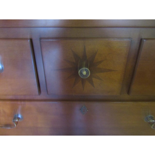 Lane Furniture Williamsburg by Lane Solid Cherry Large Chest of Drawers For Sale - Image 4 of 11