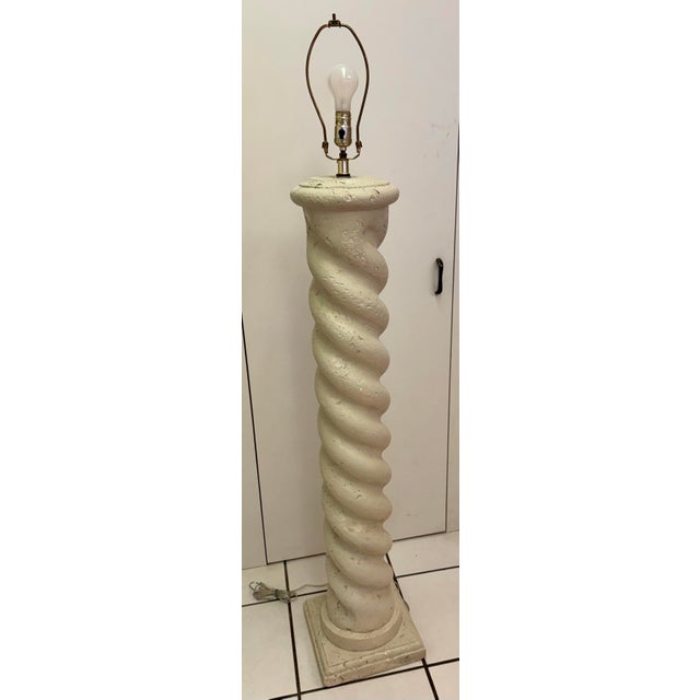 This Postmodern Plaster Swirl Floor Lamp merges sculptural form with textured plaster finish, offering elegant ambient...