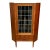 1960s Mid Century Modern Danish Teak Corner Display Cabinet Bar For Sale
