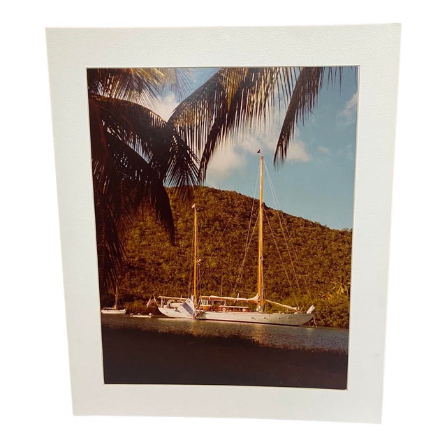 Vintage Lifestyle Photograph of Sailboat Circa 1976 For Sale