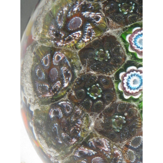 Paperweight Vintage Millefiori Art Glass Hand Made For Sale - Image 9 of 16