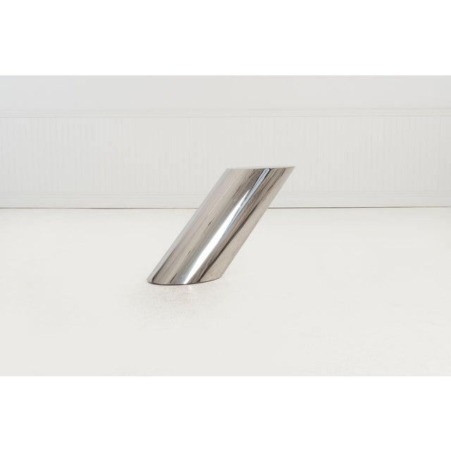 Metal J. Wade Beam Zephyr Table Base for Brueton, 1980c. For Sale - Image 7 of 11