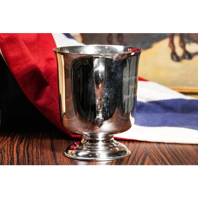 English Antique Silverplate Trophy Cup Military Militaria For Sale In New York - Image 6 of 13