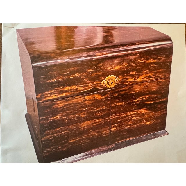 Elegant 19th Century French Madagascarwood Tantalus set. a beautiful set with decanters and glasses. A fine set! Note: 2...