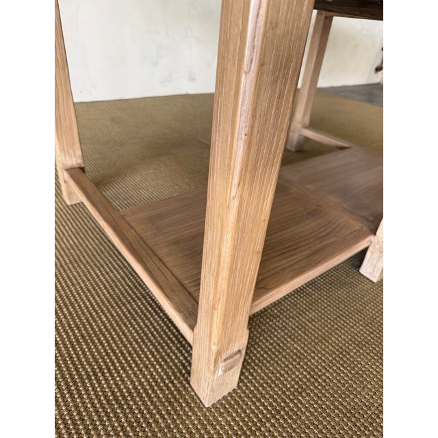 Beige Laguna Elm Wood Island – Large For Sale - Image 8 of 14