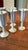 Silver Vintage Mid-Century Modern Pewter Cordials Elegant Dining Barware Entertaining - Set of 6 For Sale - Image 8 of 8