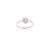 Metal 14k White Gold Genuine Heart Cut Blue Sapphire Halo Diamond Promise Ring Size 7 For Sale - Image 7 of 13