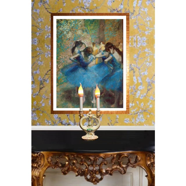 Mid-Century Capodimonte Candelabra Lamp- Cherub For Sale - Image 11 of 12