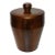 Mid Century Modern Vermillion Walnut Wood Ice Bucket For Sale