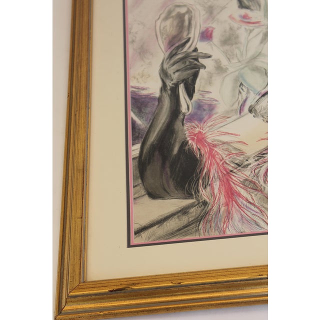 Glamorous lady holding a mirror in her boudoir. It's fun, it's frivolous, it's sexy & it's whimsical! I purchased this...