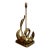 Italian Brass Swan Table Lamp For Sale