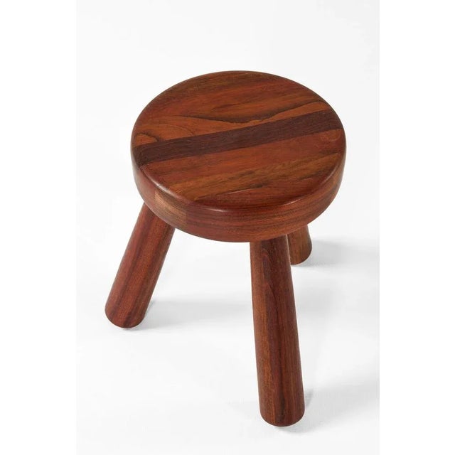 Small stool in jatoba wood by ingvar hildingsson, 1980's additional information: material: jatoba wood style: mid century,...
