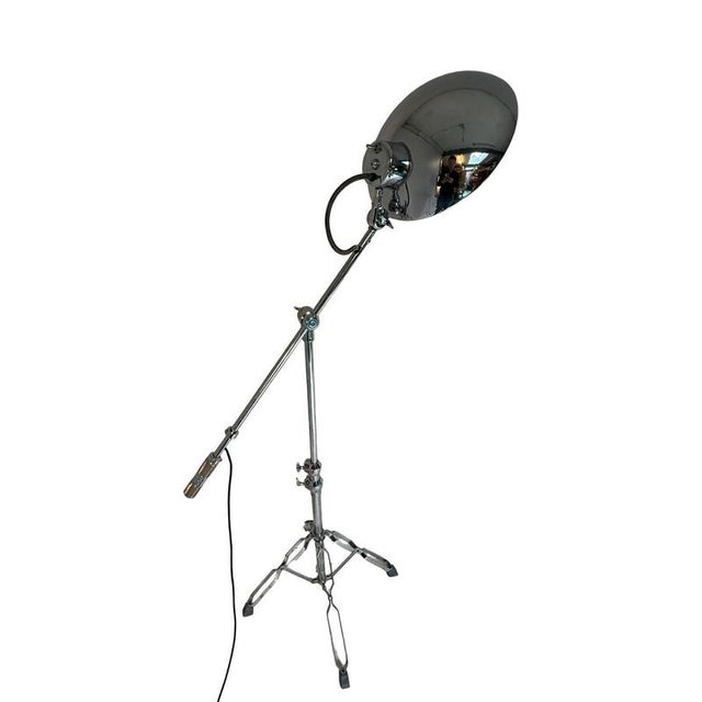 Yasu Sasamoto Dulton Co. LTD Floorlamp in the Style of a Microphone Stand For Sale - Image 4 of 11