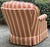 2000 - 2009 Calico Corners Rolled Arm Skirted Swivel Lounge Chairs - A Pair For Sale - Image 5 of 9
