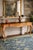 Rococo 1960s Blush & Gilded Italian Rococo Console Table For Sale - Image 3 of 11