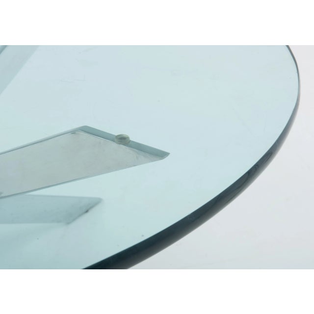 Leon Rosen Pace Collection Coffee Table Double X Base Round 1970s For Sale - Image 11 of 13