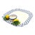 Italian Lemon Ceramic Serving Tray With Blue Lattice Rim 15" For Sale - Image 10 of 14