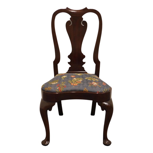Statton Furniture Warfield Collection Solid Mahogany Traditional Style Dining Side Chair For Sale