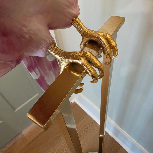 1970s Monumental 57” Oggetti Italy Porcelain Parrot Sculpture – 21lb Hand-Painted Statement Piece – Hollywood Regency For Sale - Image 15 of 16