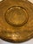 Chinese Vintage Chinese Etched Brass Platter For Sale - Image 3 of 3