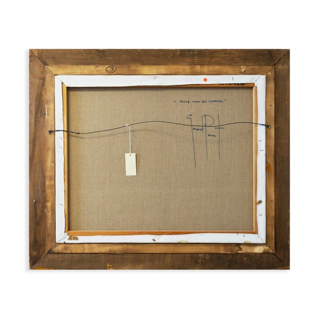 A modern Impressionist oil painting on canvas titled “Route dans le Champs” by Gérard Passet. Signed lower right. Title...