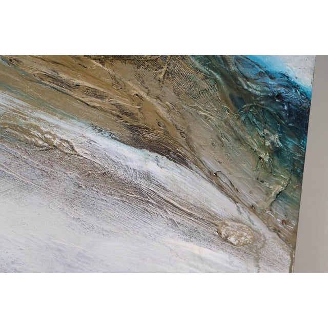 Jonas Gerard (1941–2020) – “The Texture of Time I” – Original Signed Mixed Media on Canvas – 42” X 54” For Sale - Image 9 of 12