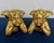 Plastic Set of 3 Vintage Hollywood Regency Gilded Cherub Putti Sculptures - Cast Composite Angels For Sale - Image 7 of 9
