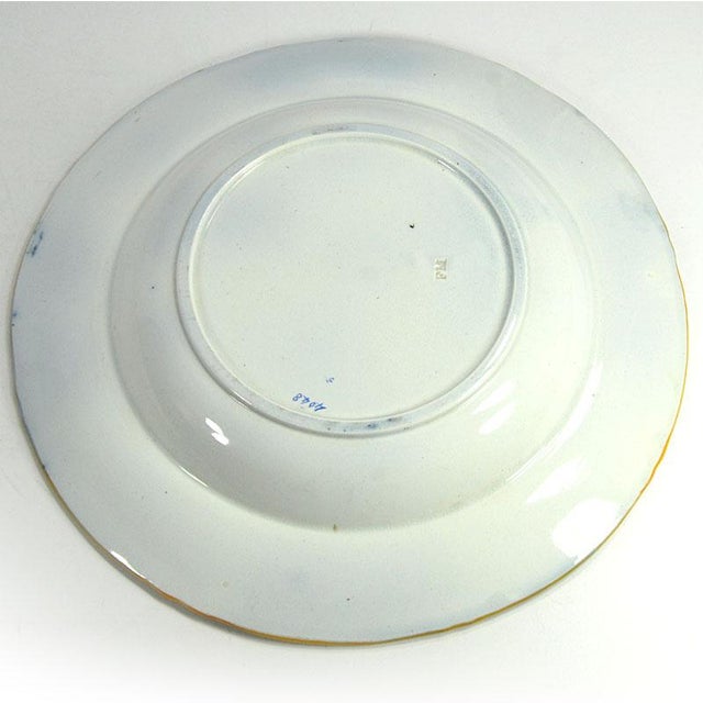 Ceramic Staffordshire Decorative Pottery Plate For Sale - Image 7 of 9