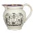 Early 19th Century English Pearlware Pink Lustre Masonic Jug For Sale