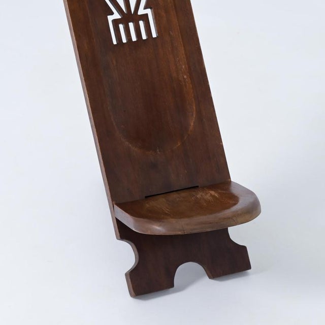 Rustic Wooden African Chair, 1970s For Sale - Image 16 of 18