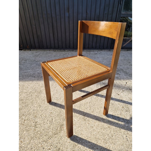 Textile Vintage Chairs with Vienna Straw Seats, 1970s, Set of 3 For Sale - Image 7 of 15