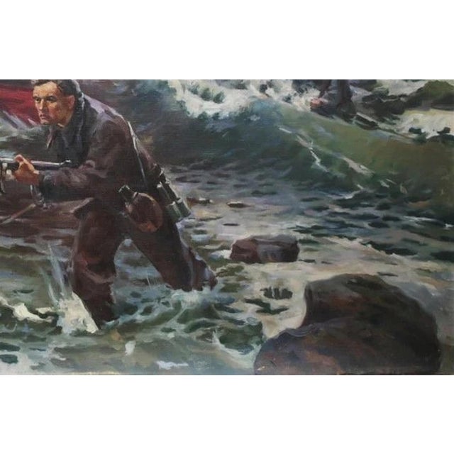 1970s Soviet Marines Oil Painting, Ukrainian Artist, 1970s 113-173 For Sale - Image 5 of 6