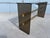 1970s Mid Century Modern Dark Glass and Brass Console Table, Sofa Table For Sale - Image 10 of 16