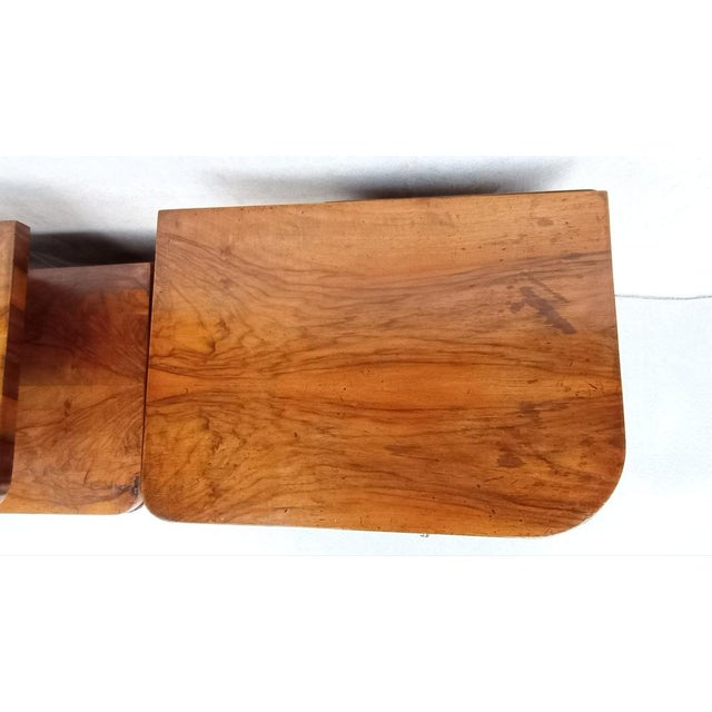 Wood Bedside Tables by Jindřich Halabala for Up Závody, 1940s, Set of 2 For Sale - Image 7 of 18