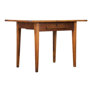 Antique Country French Farmhouse Walnut Writing Desk or Side Table For Sale