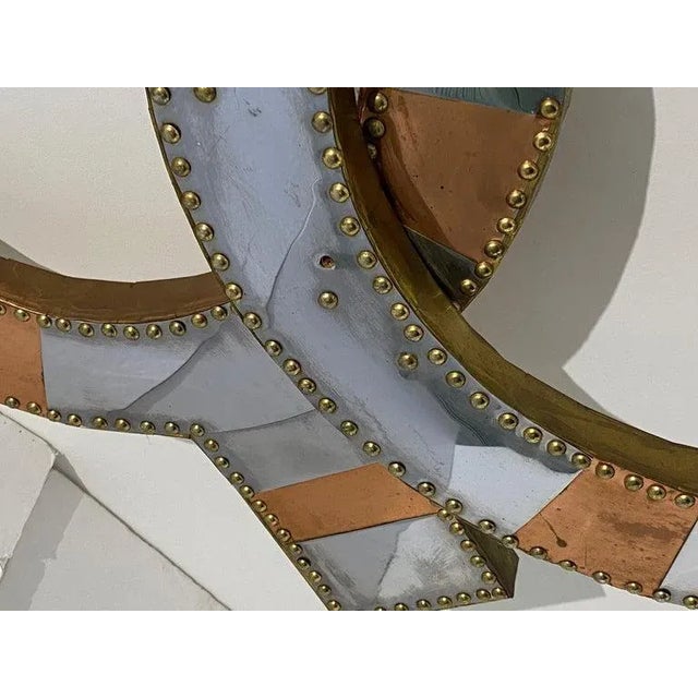 Silver Curtis Jere Style 6ft Wall Sculpture "Neutrality" For Sale - Image 8 of 13