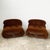 Soriana Armchairs in Brown Fabric by Afra and Tobia Scarpa for Cassina, 1970s, Set of 2, in Very Good conditions. Designed...