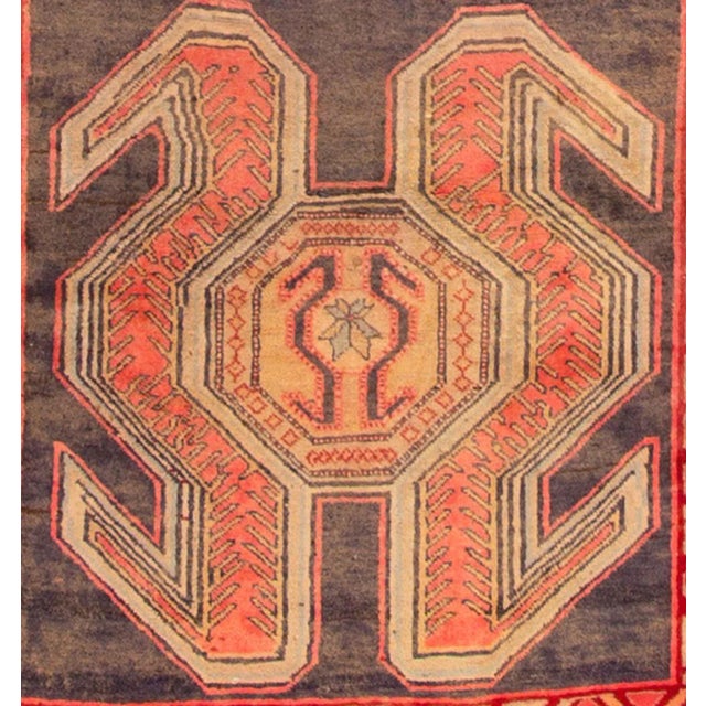 Traditional Antique Kurd Handmade Wool Rug For Sale - Image 3 of 5