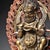 Late 19th Century Gilt Bronze Mahakala Statue, Wrathful Deity Figure, 550g For Sale - Image 5 of 9
