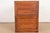Antique Arts & Crafts Oak 14-Drawer Architect's Blueprint Flat File Cabinet, Circa 1900 For Sale - Image 11 of 13