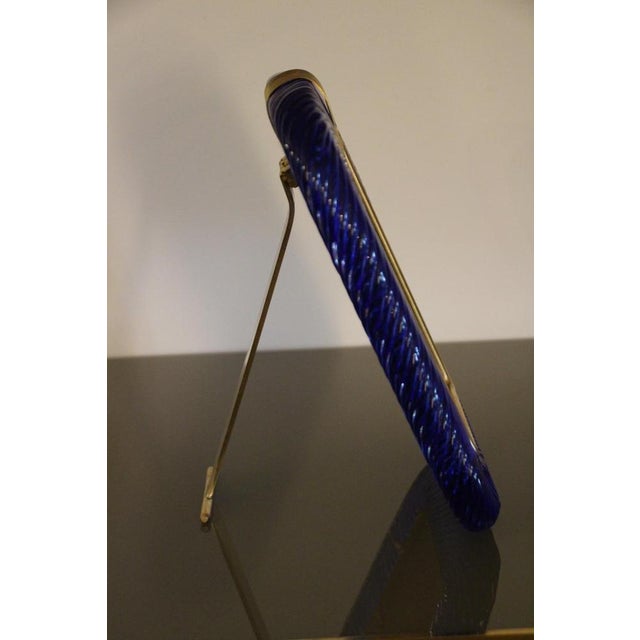 Sapphire Blue Murano Glass Frame, 2000s For Sale - Image 11 of 17