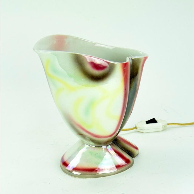 Mid-Century Modern Porcelain Desk Lamp For Sale - Image 5 of 7