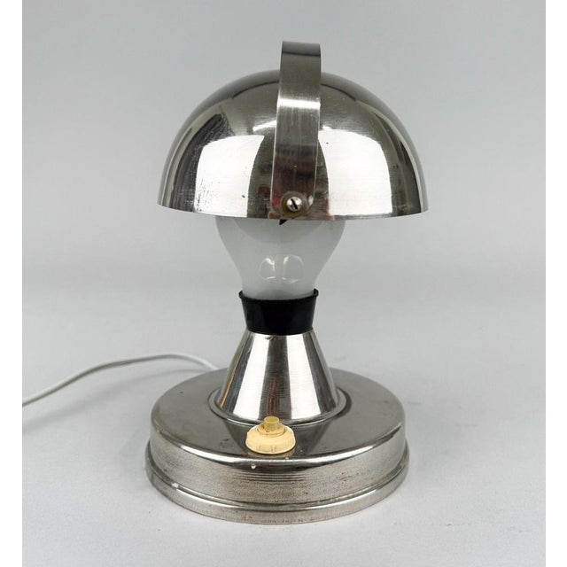 Bauhaus Mushroom Table Lamp, Czechoslovakia, 1930s For Sale - Image 4 of 10